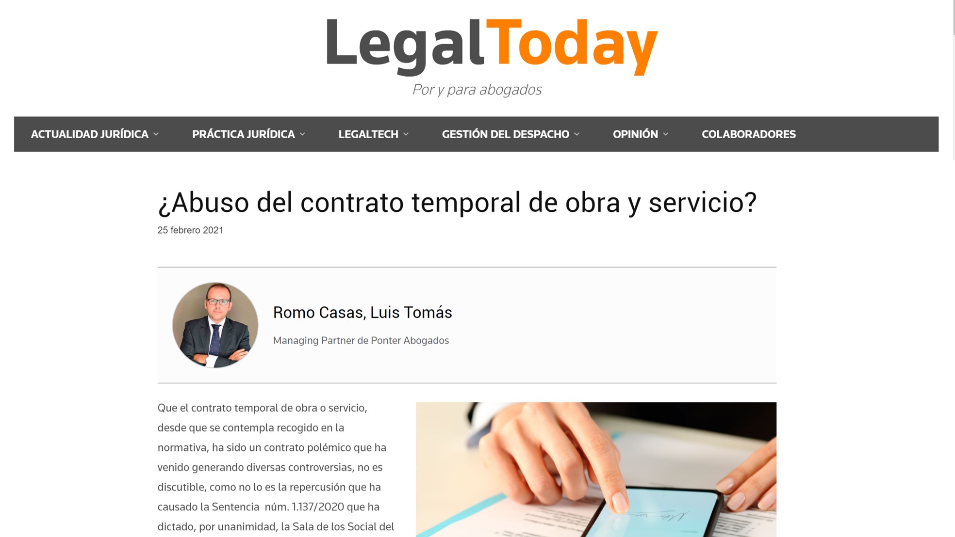 PONTER Abogados contrato temporal de obra y servicio laboral Legal Today.png
